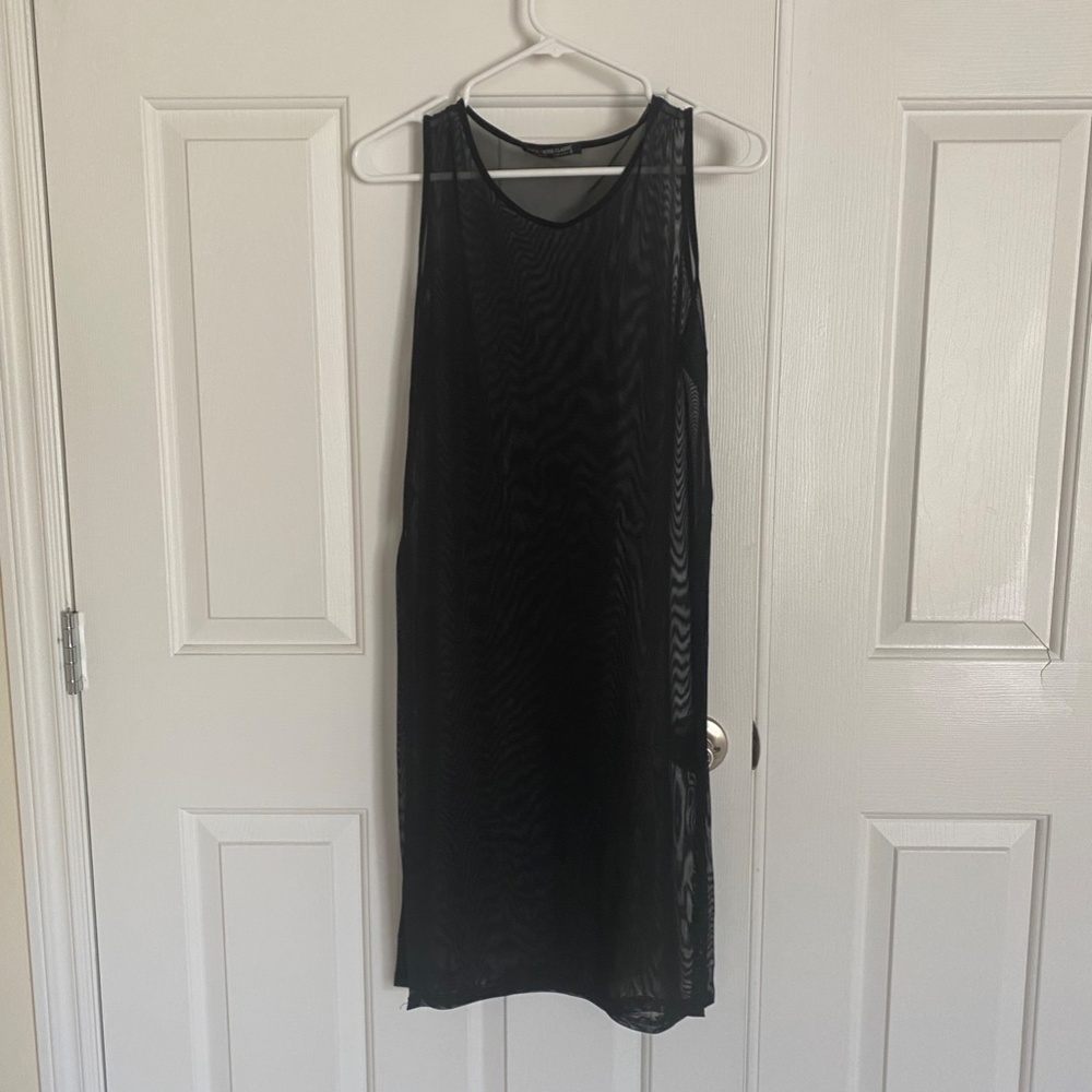 Rock Rose Classic Black Mesh Dress